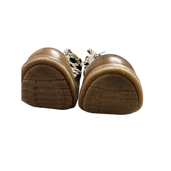 Taos‎ Alpine Leather Boots Contrasting Laces Women's Size 9-9.5 Caramel 220106 - Picture 16 of 16